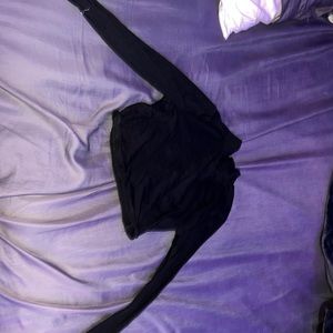 Cute black crop top